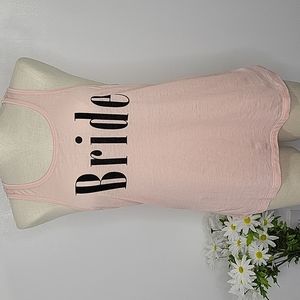 Stranded Bride Tank Top Pink SZ L